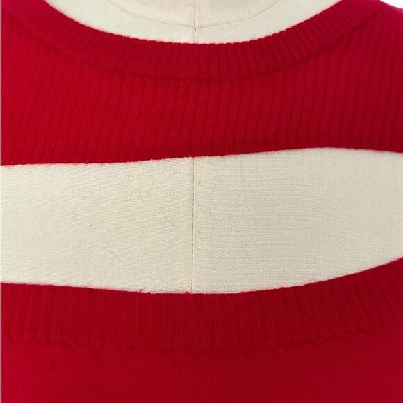Michelle Mason Red Merino Wool Asymmetrical Cut Out Sweater | Size S - Picture 5 of 10